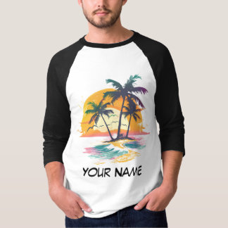T-shirt Vibes de soleil tropicales - Palmiers et conceptio