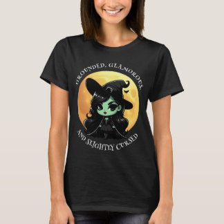 T-shirt Vibes de sorcière uniquement Glam vert et Pleine l