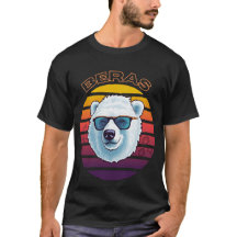 Vibes de surf cool Polar Bear Retro Sunset