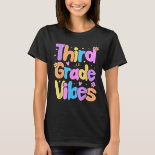 T-shirt Vibes De Troisième Année Les Enfants Retournent À