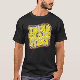 T-shirt Vibes De Troisième Année Retro Retour À L'École No