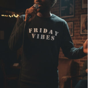 T-shirt Vibes de Vendredi Amusant Art de Mots