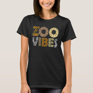 T-shirt Vibes de zoo imprimé animal léopard safari faune A