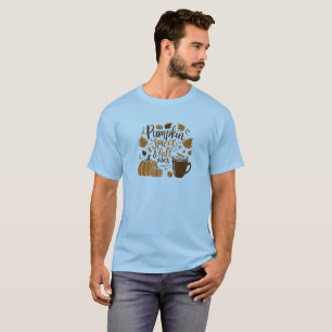 T-shirt Vibes d'épices et d'automne citrouilles