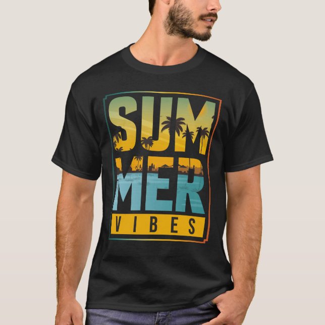 T-shirt Vibes d'été (Devant)