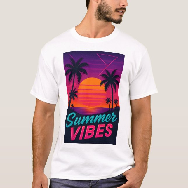 T-shirt Vibes d'été (Devant)