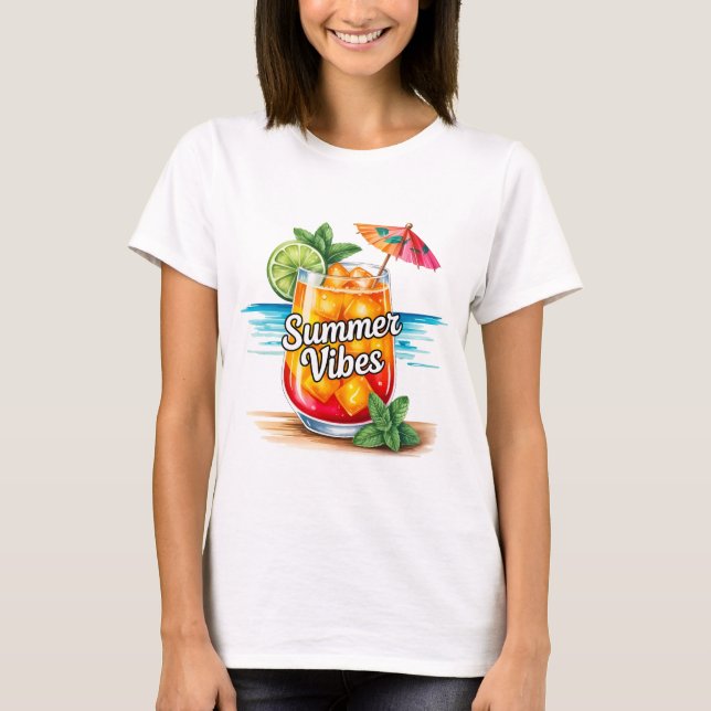 T-shirt Vibes d'été  (Devant)