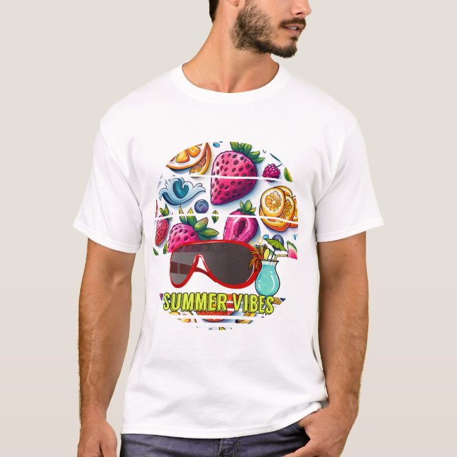 T-shirt Vibes d'été (Devant)