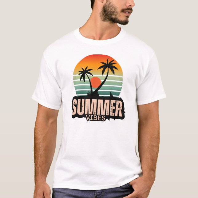 T-shirt Vibes d'été (Devant)