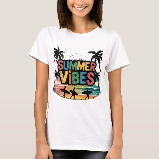 T-shirt Vibes d'été (Devant)