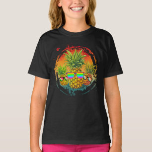 T-shirt Vibes d'été amusantes à l'ananas