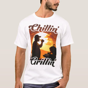 T-shirt Vibes d'été Chillin’ & Grillin’ Silhouette
