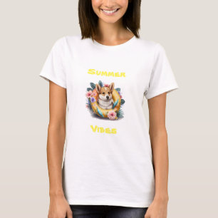 T-shirt Vibes d'été de Corgi