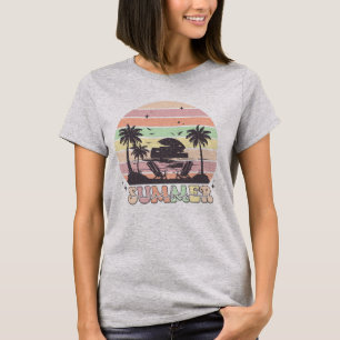 T-shirt Vibes d'été - Design rétro