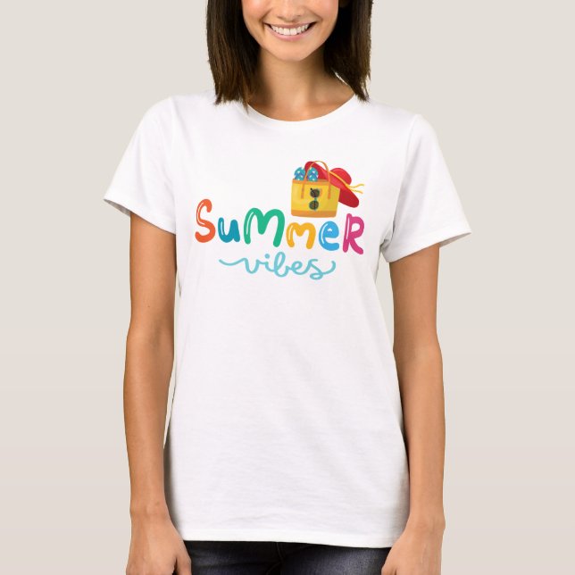 T-shirt Vibes d'été femmes (Devant)