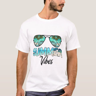 T-shirt Vibes d'été pour hommes