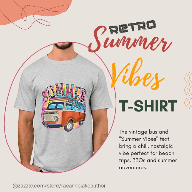 T-Shirt Vibes d'Été Rétro (Créateur téléchargé)
