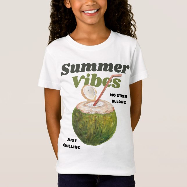 T-Shirt Vibes d'été rétro (Devant)