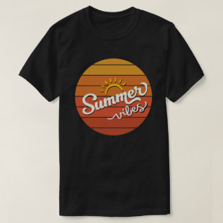 T-shirt Vibes d'été Retro Sunset Homme