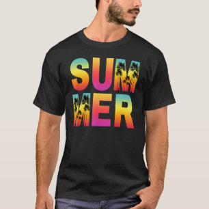 T-shirt Vibes d'été rétro Vacances de plage d'été Correspo