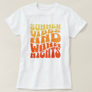 T-shirt Vibes d'été Soirées chaudes