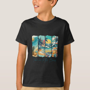 T-shirt Vibes d'été Vacances à la plage L'été m'emmène à