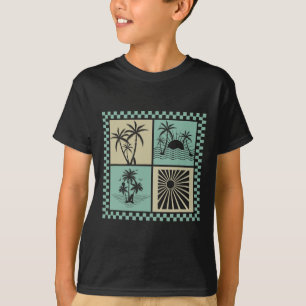 T-shirt Vibes d'été, Vague de coucher de soleil, Paradis e