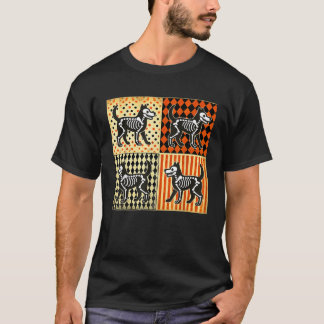 T-shirt Vibes d'Halloween Éffrayant maman Amoureux des chi