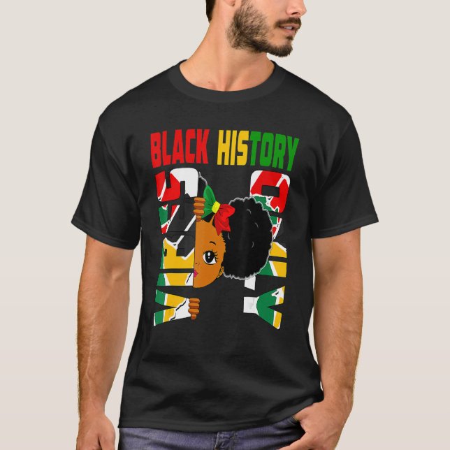 T-shirt Vibes d'histoire noire Uniquement Melanin Princess (Devant)