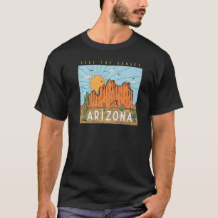 T-shirt Vibes du désert Vintage Sentiment Sunset Mountain