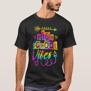 T-shirt Vibes Du Lycée Retour À L'École Tie Dye Professeur