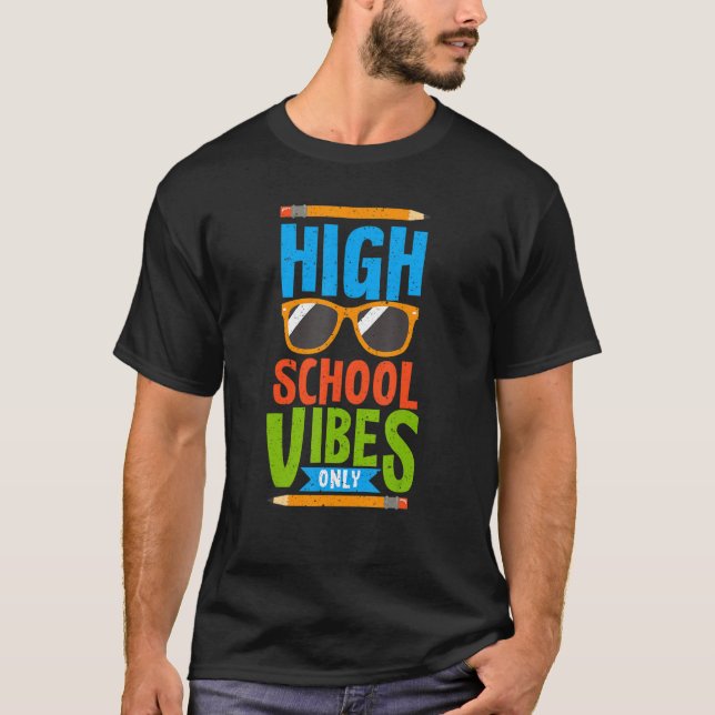 T-shirt Vibes Du Premier Jour De L'École Secondaire Seulem (Devant)