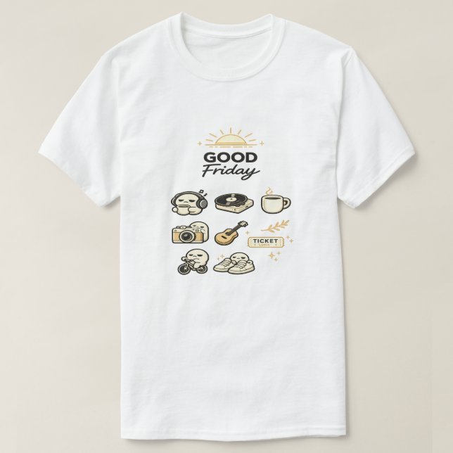 T-shirt Vibes du week-end du Vendredi saint (Design devant)