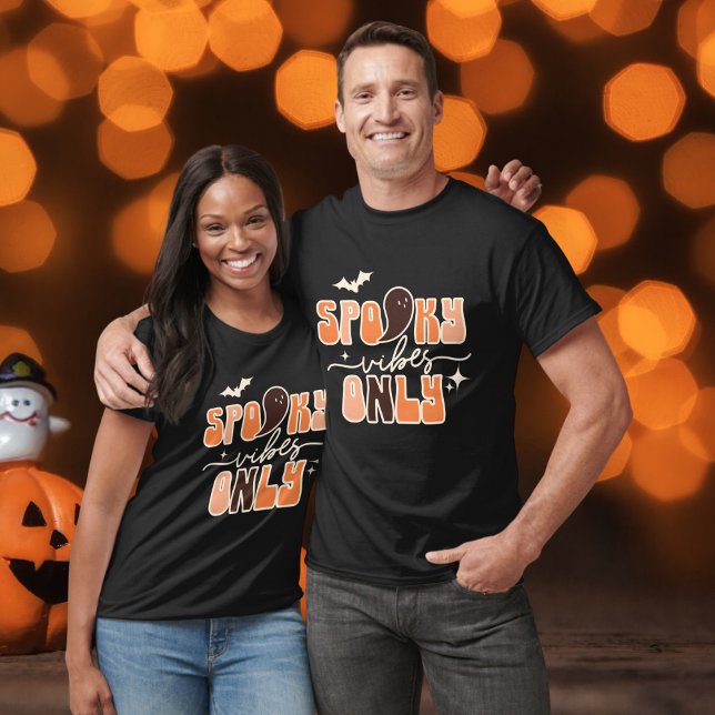 T-shirt Vibes Éffrayantes d'Halloween Super rétro uniqueme (Créateur téléchargé)