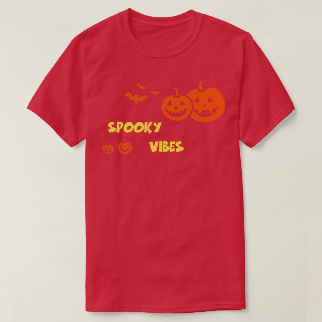 T-shirt Vibes éffrayantes Funny Halloween Tee Horreur sorc (Design devant)
