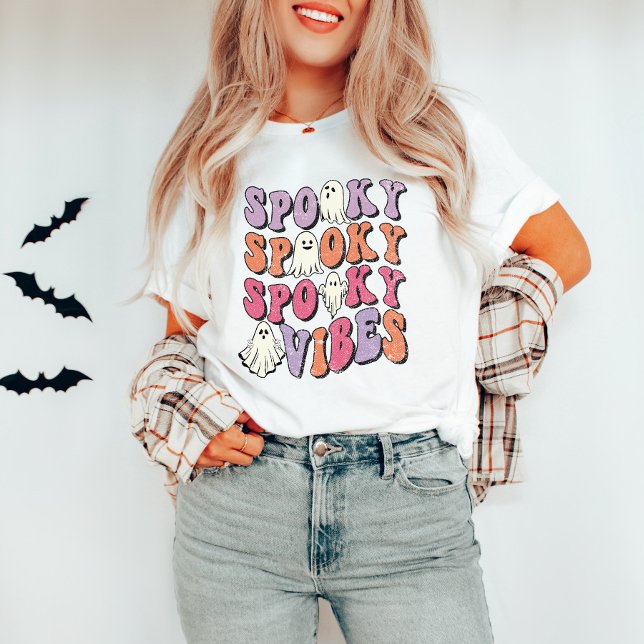 T-shirt Vibes Éffrayantes Halloween Super rétro (Créateur téléchargé)