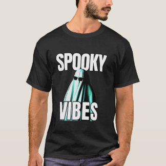 T-shirt Vibes éffrayantes Mignonne Fantôme Dans Les Lunett