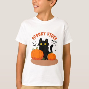 T-shirt Vibes éffrayantes Pour Les Enfants D'Halloween Amu