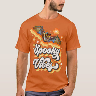 T-shirt Vibes éffrayantes Retro Halloween Déplaisante mign