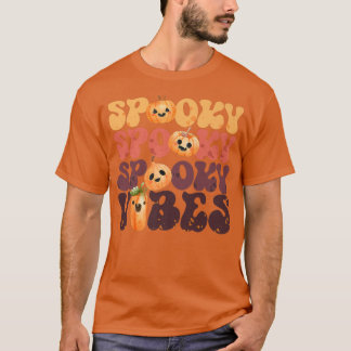 T-shirt Vibes Éffrayantes super Citrouille Vintage Ghost H