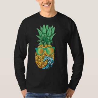 T-shirt Vibes été Ananas Lunettes de soleil Vave Cool Trop