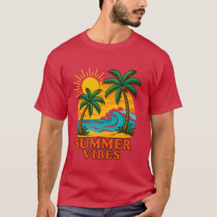 T-shirt Vibes été pour le soleil, l'éolien et la p