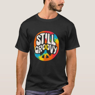 T-shirt Vibes hippy rétro TOUJOURS PAIX SUPER TIE DYE Long