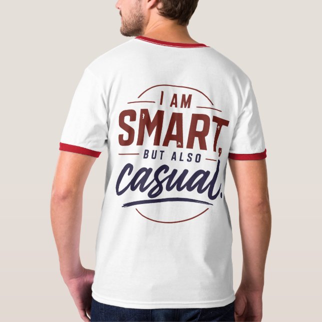 T-shirt Vibes Intelligentes & Décontractées | Tee-shirt à  (Dos entier)