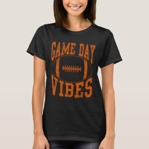 T-shirt Vibes Jour de jeu Orange Football Vintage