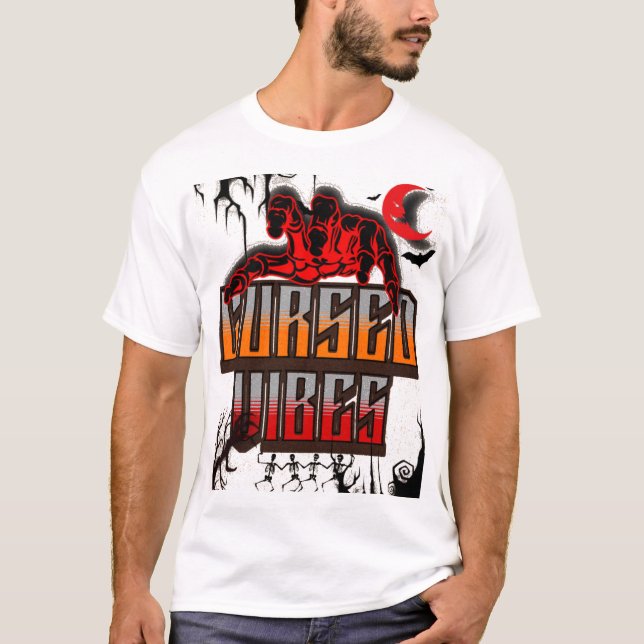 T-shirt Vibes maudit | Tee esthétique gothique | S (Devant)