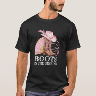 T-shirt Vibes Music Boot Rose Western Country Boots On The