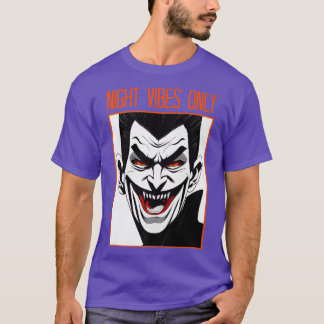 T-shirt Vibes nocturnes éffrayantes Vampire Fangs Hallowee