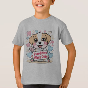 T-shirt Vibes Paw seulement - Chibi Chig Kawaii T-Sh