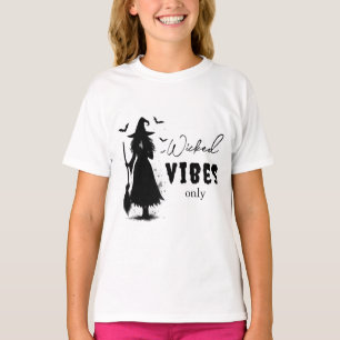 T-shirt "Vibes perdues seulement" - Sorcière noire Hallowe